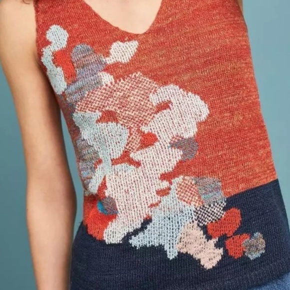 Anthropologie Tops - Anthropologie Garden Grove Intarsia Tank XL